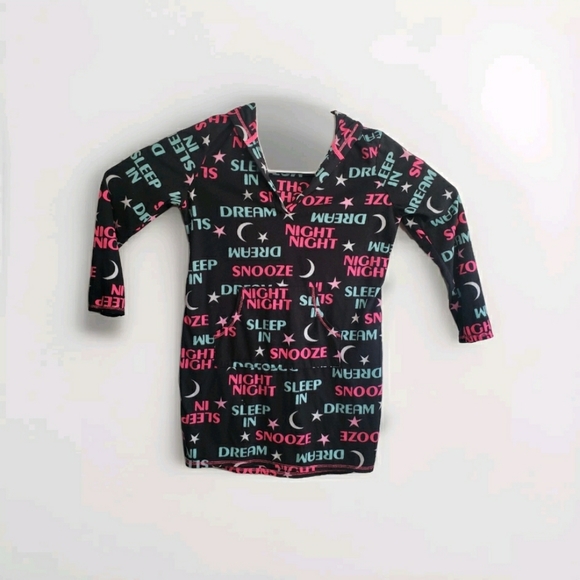SECRET TREASURES SLEEP SHIRT Hoodie GOOD NIGHT, Sleep In, Dream, S/M CH/M (6-10 - Picture 2 of 12